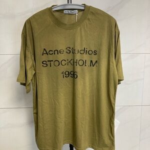 Acne Studios Olive Graphic Stockholm 1996 Tee